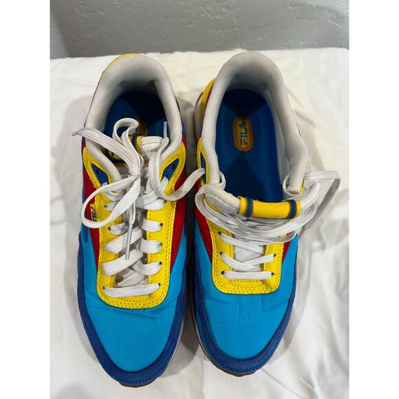 Fila Renno 1911 Atomic Blue/Red/Yellow Sneakers Women’s 8 (5RM01550-431) - Picture 3 of 12